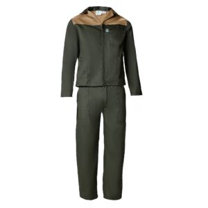Two tone conti suits Cedar Green with Khaki Panels